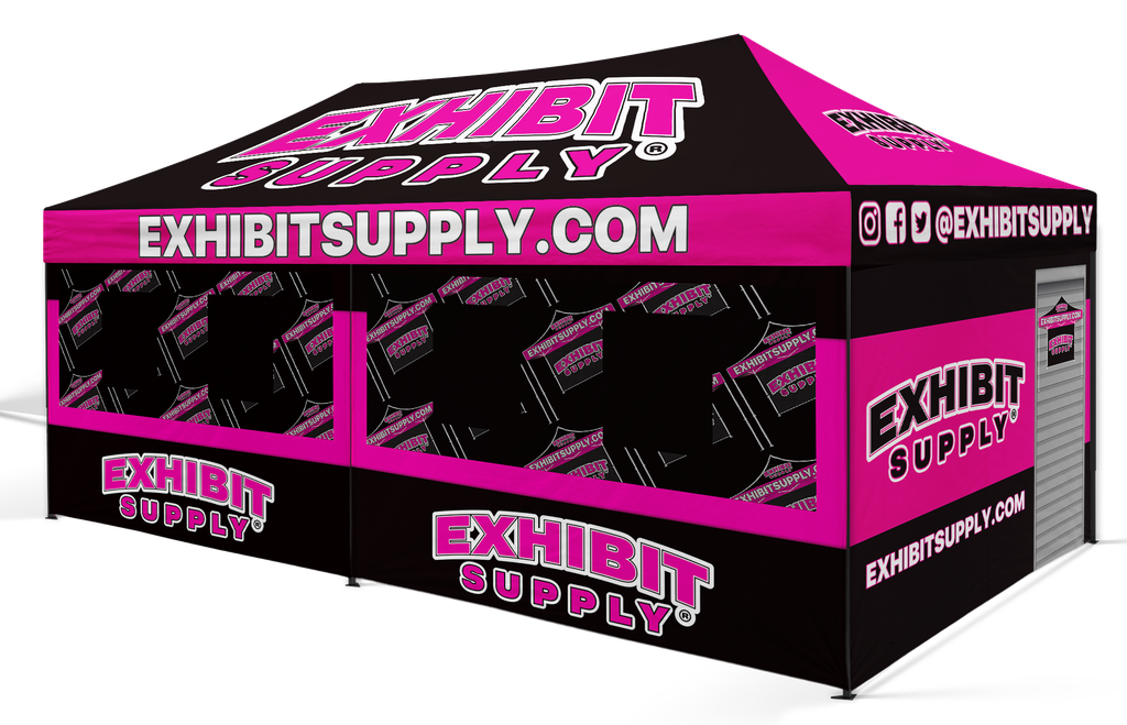 10x20 ES600 Food Booth PRO - Silver Frame, All Wal...